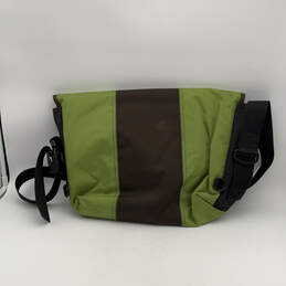 Mens Green Black Inner Pockets Adjustable Strap Buckle Messenger Bag alternative image
