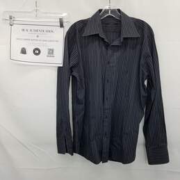 AUTHENTICATED Gucci Striped Button Up Long Sleeve Top Size 16.5