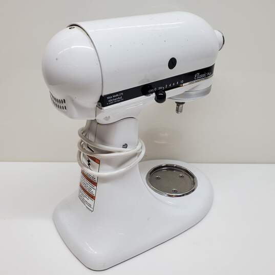 VTG. KitchenAid Untested P/R* KSM75WH1 Classic Plus Gloss White Countertop Mixer image number 2