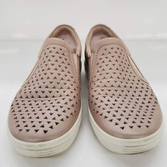 Ecco Soft 7 Women's Leather Perforated Slip on Sneakers Size 7 image number 2