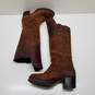 Frye Brown Suede and Leather Boots Women's size 8.5B image number 2