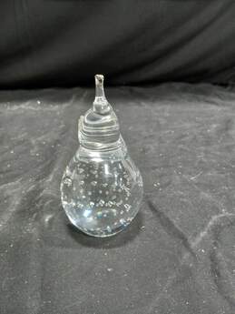 Art Glass Pear with Air Bubbles alternative image