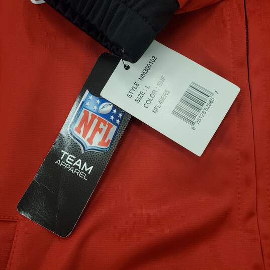 NFL Women SF 49ers Track Jacket L NWT image number 7