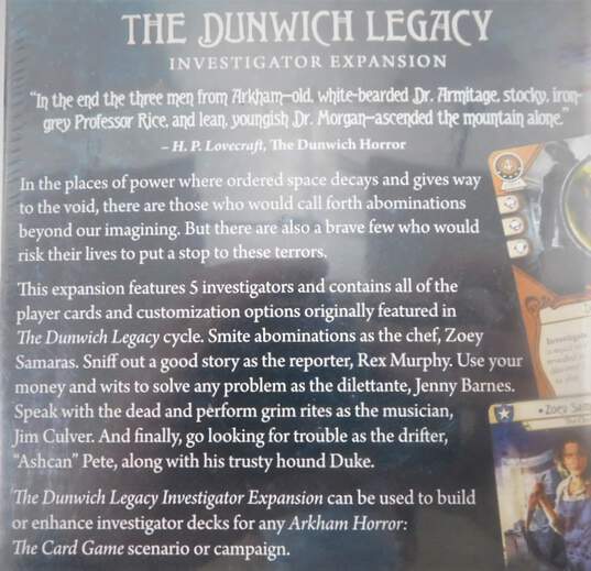 Arkham Horror The Card Game The Dunwich Legacy Investigator Expansion image number 3