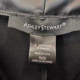 Ashley Stewart Women Black Faux Leather Pant Sz 18/20 NWT alternative image