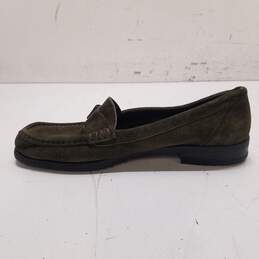 Bally Tempest Suede Loafers Olive 8 alternative image