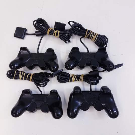 Sony PS2 controllers - Lot of 10, black >>FOR PARTS OR REPAIR<< image number 3