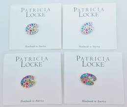 (4) Patricia Locke Marwen Chicago 20th Anniversary Artist Palette Pin 31.8g