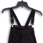 Womens Black Denim Medium Wash Sleeveless Pocket Overall Dress Size 8 image number 3