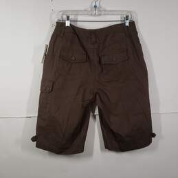 NWT Mens Cotton Regular Fit Pockets Flat Front Cargo Shorts Size 8 alternative image