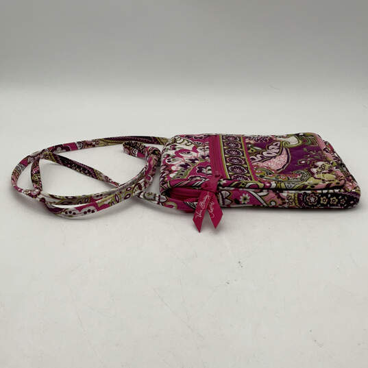 Authentic Womens Multicolor Paisley Pockets Adjustable Strap Crossbody Bag image number 5