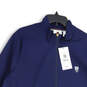 NWT Mens Blue Mock Neck Long Sleeve Slash Pocket Full-Zip Jacket Size XL image number 3
