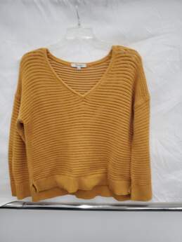 Madewell Womens  V-neck Pullover Chunky Knit Sweater Size-XS used