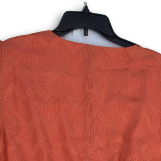 NWT Lane Bryant Womens Coral Lace Surplice Neck Pullover Blouse Top Size 18/20 image number 4