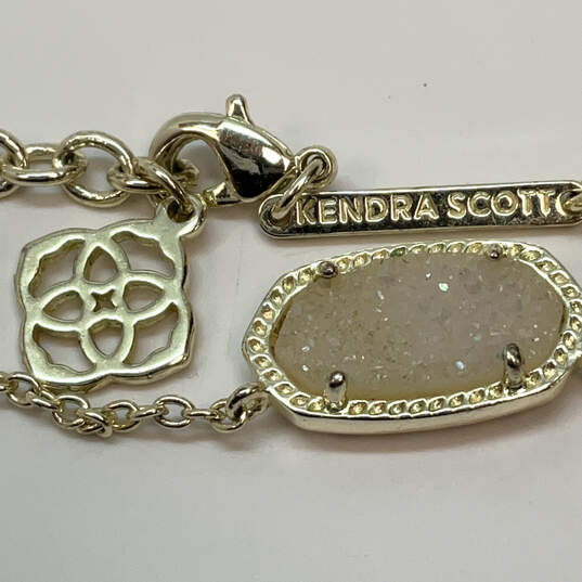 Designer Kendra Scott Gold-Tone Drust Stone Pendant Necklace w/ Dustbag image number 4