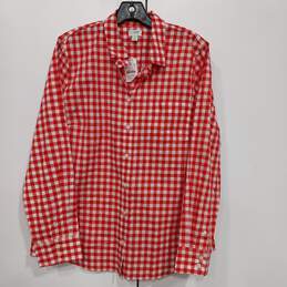 Women’s J. Crew Checked Plaid Flannel Button-Up Shirt Sz XL NWT