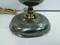 Vintage Brass Lamp With Globe Lampshade image number 6