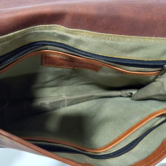 Komal's Passion Brown Leather Messenger Bag image number 5