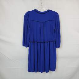 Maeve Blue 3/4 Sleeve Baby Doll Dress WM Size SP alternative image