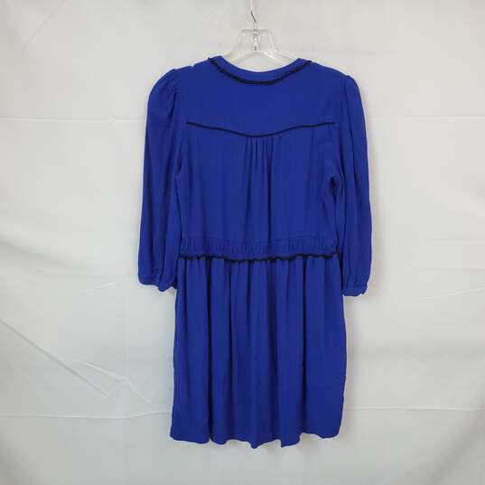 Maeve Blue 3/4 Sleeve Baby Doll Dress WM Size SP image number 2
