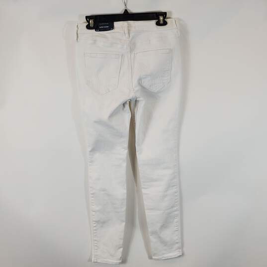 Hollister Women White High Rise Skinny Jean Sz 28R Nwt image number 3