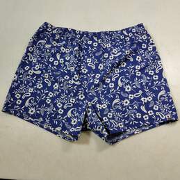 BDG Women's Polyester Blue & White Floral Shorts Size M