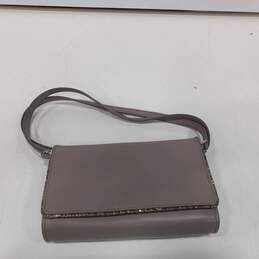 Kate Spade Gray Leather Glitter Crossbody Bag