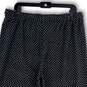 Womens Gray Polka Dot Drawstring Elastic Waist Stretch Jogger Pants Size L image number 4