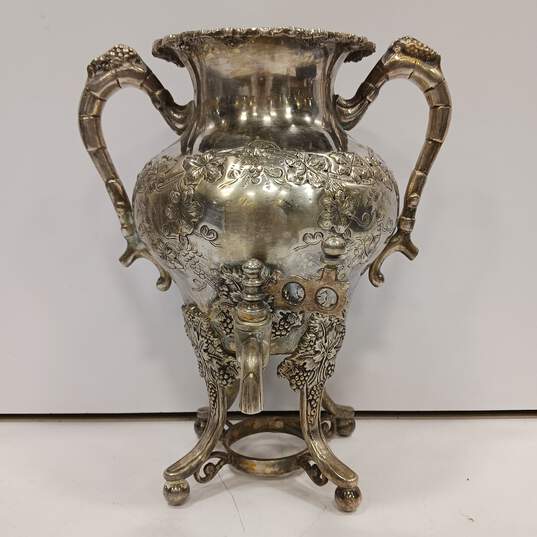 Vintage Alda's Samovar Silver Plated 12 x 10 Inches No Lid Included image number 1