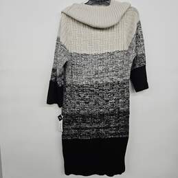 Striped Cowl Neck Sweater Dress alternative image