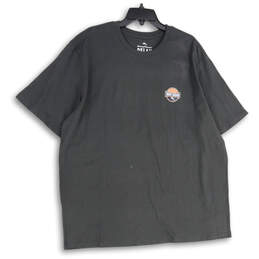 Mens Black Graphic Print Crew Neck Short Sleeve Pullover T-Shirt Size XXL