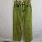 BDG acid wash baggy high rise green jeans women's 26 image number 1