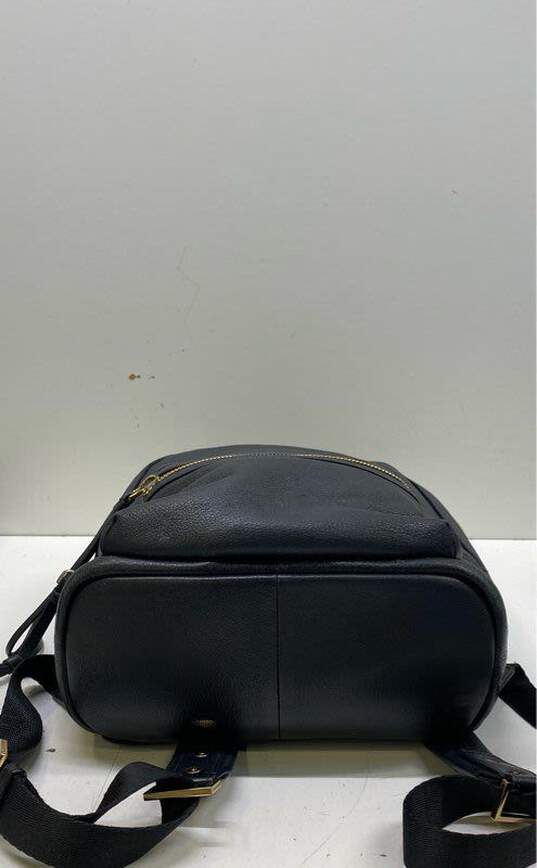Emini House Black Leather Mini Backpack image number 3