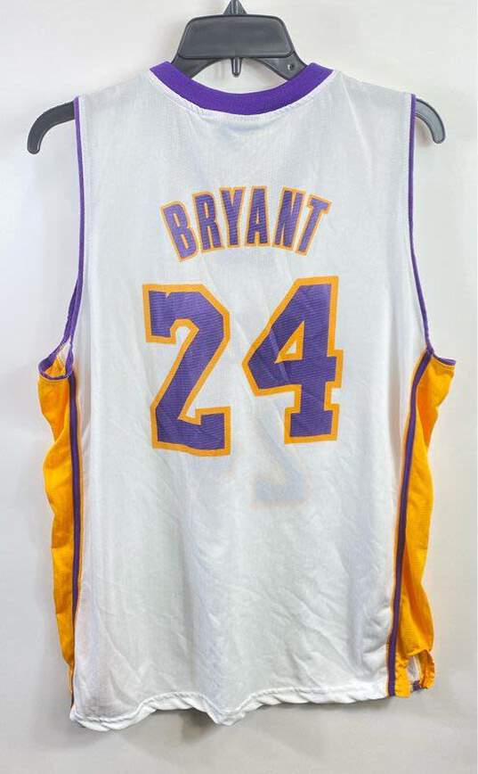 LA Lakers Men White Kobe Bryant #24 Stadium Giveaway Jersey XL image number 2