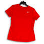 Mens Red Dri-Fit Short Sleeve Crew Neck Pullover T-Shirt Size Large image number 1