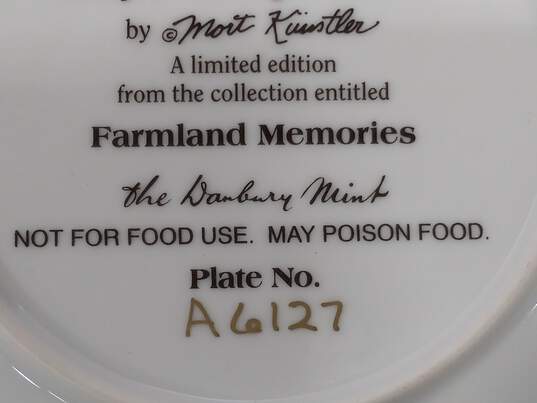 Bundle of 8 Danbury Mint Mort Künstler Farmland Memories Plates image number 5