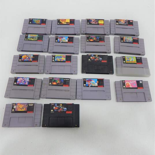 18 Ct. Super Nintendo SNES Cartridge Lot image number 1