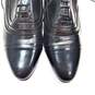 Giogio Brutini Mens Cortland Leather Cap Toe Oxford Dress Shoes 10.5 Navy Blue image number 6