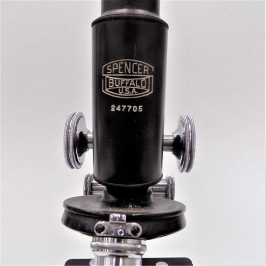 Vintage Spencer Buffalo Cast Metal Scientific Microscope image number 6