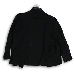 NWT Chaps Womens Black Long Sleeve Cropped Cardigan Sweater Size M alternative image