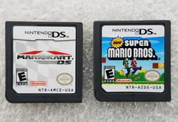 Nintendo DS Mario Kart DS Super Mario Bros NDS Game Lot of 2