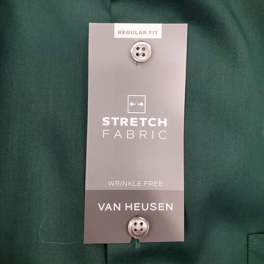 Van Heusen Men Green LS Shirt XL NWT image number 3