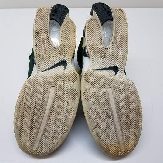 Nike Shox Vashon 43 Men's Sneakers White/Green/Yellow Size 13 image number 5