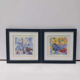 Bundle of 2 Assorted Framed & Signed Watercolor Paintings by Amelia Rose Smith