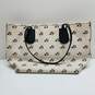 Coach Bramble Rose Print White Leather Taxi Tote Bag image number 2