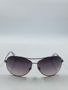 Diane von Furstenberg Gunmetal Aviator Sunglasses alternative image