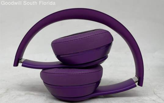 Beats By Dr. Dre Purple Built-In Microphone Ear-Cup Over The Ear Headphones image number 5
