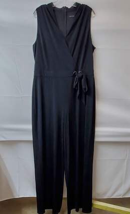 White House Black Market Black SL Grommet Jumpsuit Women's Size XL