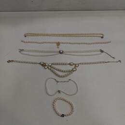 Bundle of Assorted Pearlescent Fashion Costume Jewelry