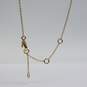 Alexis Bittar gold Tone Lucite Drop Necklace 14.2g image number 4
